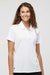 Adidas A431 Womens Basic Short Sleeve Polo Shirt White Model Front