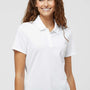 Adidas Womens UV Protection Short Sleeve Polo Shirt - White - NEW