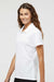 Adidas A431 Womens UV Protection Short Sleeve Polo Shirt White Model Side