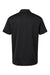 Adidas A580 Mens Micro Pique Short Sleeve Polo Shirt Black Flat Back