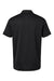 Adidas A580 Mens Micro Pique Short Sleeve Polo Shirt Black Flat Back