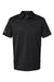 Adidas A580 Mens Micro Pique Short Sleeve Polo Shirt Black Flat Front