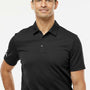 Adidas Mens Micro Pique Short Sleeve Polo Shirt - Black - NEW