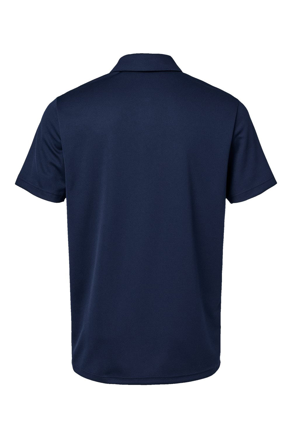 Adidas A580 Mens Micro Pique Short Sleeve Polo Shirt Collegiate Navy Blue Flat Back