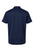Adidas A580 Mens Micro Pique Short Sleeve Polo Shirt Collegiate Navy Blue Flat Back