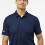 Adidas Mens Micro Pique Short Sleeve Polo Shirt - Collegiate Navy Blue - NEW