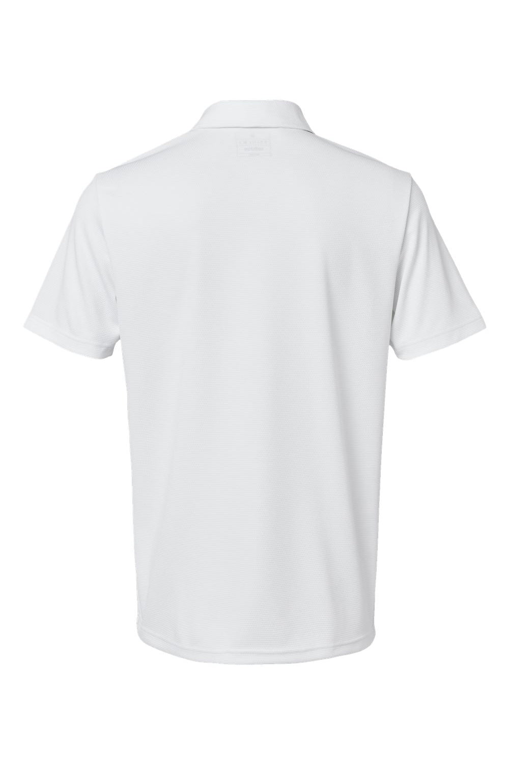 Adidas A580 Mens Micro Pique Short Sleeve Polo Shirt White Flat Back