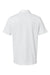 Adidas A580 Mens Micro Pique Short Sleeve Polo Shirt White Flat Back