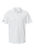 Adidas A580 Mens Micro Pique Short Sleeve Polo Shirt White Flat Front
