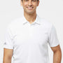 Adidas Mens Micro Pique Short Sleeve Polo Shirt - White - NEW
