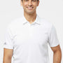 Adidas Mens Micro Pique Short Sleeve Polo Shirt - White
