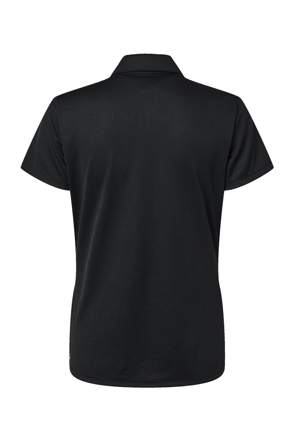 Adidas A581 Womens Micro Pique Short Sleeve Polo Shirt Black Flat Back