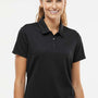 Adidas Womens Micro Pique Short Sleeve Polo Shirt - Black - NEW