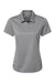 Adidas A581 Womens Micro Pique Short Sleeve Polo Shirt Grey Flat Front