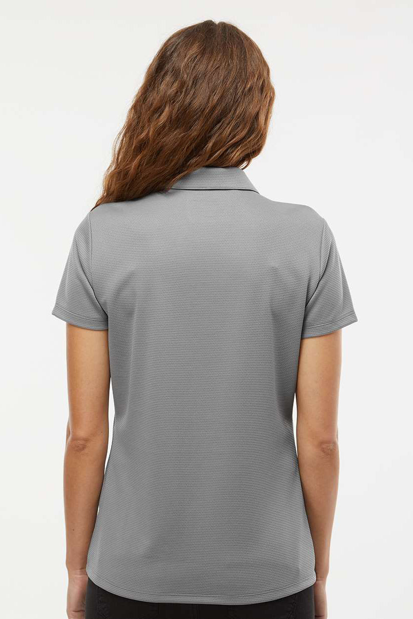 Adidas A581 Womens Micro Pique Short Sleeve Polo Shirt Grey Model Back
