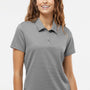 Adidas Womens Micro Pique Short Sleeve Polo Shirt - Grey