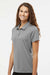 Adidas A581 Womens Micro Pique Short Sleeve Polo Shirt Grey Model Side