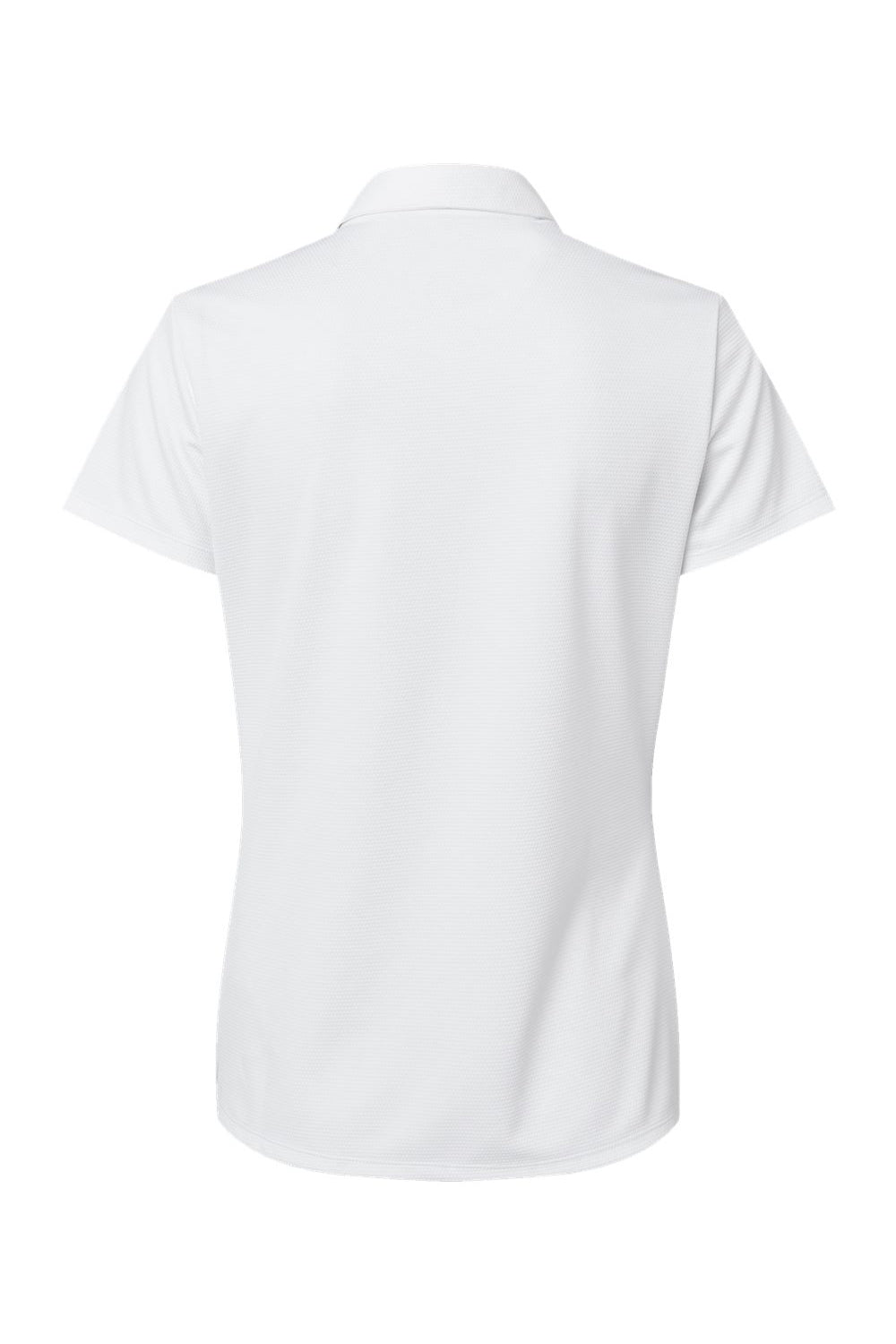 Adidas A581 Womens Micro Pique Short Sleeve Polo Shirt White Flat Back
