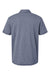 Adidas A582 Mens Heathered Short Sleeve Polo Shirt Collegiate Navy Blue Melange Flat Back