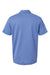 Adidas A582 Mens Heathered Short Sleeve Polo Shirt Collegiate Royal Blue Melange Flat Back
