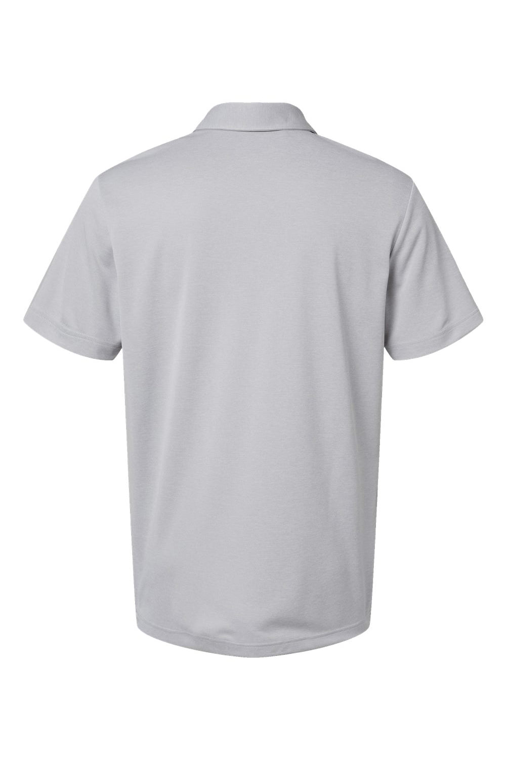 Adidas A582 Mens Heathered Short Sleeve Polo Shirt Grey Melange Flat Back