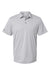 Adidas A582 Mens Heathered Short Sleeve Polo Shirt Grey Melange Flat Front