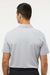 Adidas A582 Mens Heathered Short Sleeve Polo Shirt Grey Melange Model Back
