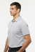 Adidas A582 Mens Heathered Short Sleeve Polo Shirt Grey Melange Model Side