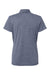 Adidas A583 Womens Heathered Short Sleeve Polo Shirt Collegiate Navy Blue Melange Flat Back