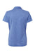 Adidas A583 Womens Heathered Short Sleeve Polo Shirt Collegiate Royal Blue Melange Flat Back