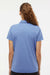 Adidas A583 Womens Heathered Short Sleeve Polo Shirt Collegiate Royal Blue Melange Model Back