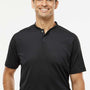Adidas Mens Sport Collar Short Sleeve Polo Shirt - Black - NEW
