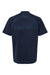 Adidas A584 Mens Sport Collar Short Sleeve Polo Shirt Collegiate Navy Blue Flat Back