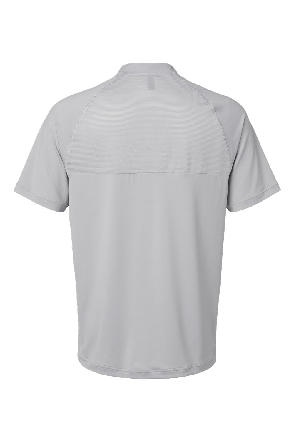 Adidas A584 Mens Sport Collar Short Sleeve Polo Shirt Grey Flat Back