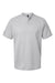 Adidas A584 Mens Sport Collar Short Sleeve Polo Shirt Grey Flat Front