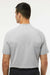 Adidas A584 Mens Sport Collar Short Sleeve Polo Shirt Grey Model Back