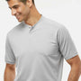 Adidas Mens Sport Collar Short Sleeve Polo Shirt - Grey - Closeout