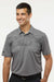 Adidas A585 Mens Camo Chest Print Short Sleeve Polo Shirt Light Grey Model Front