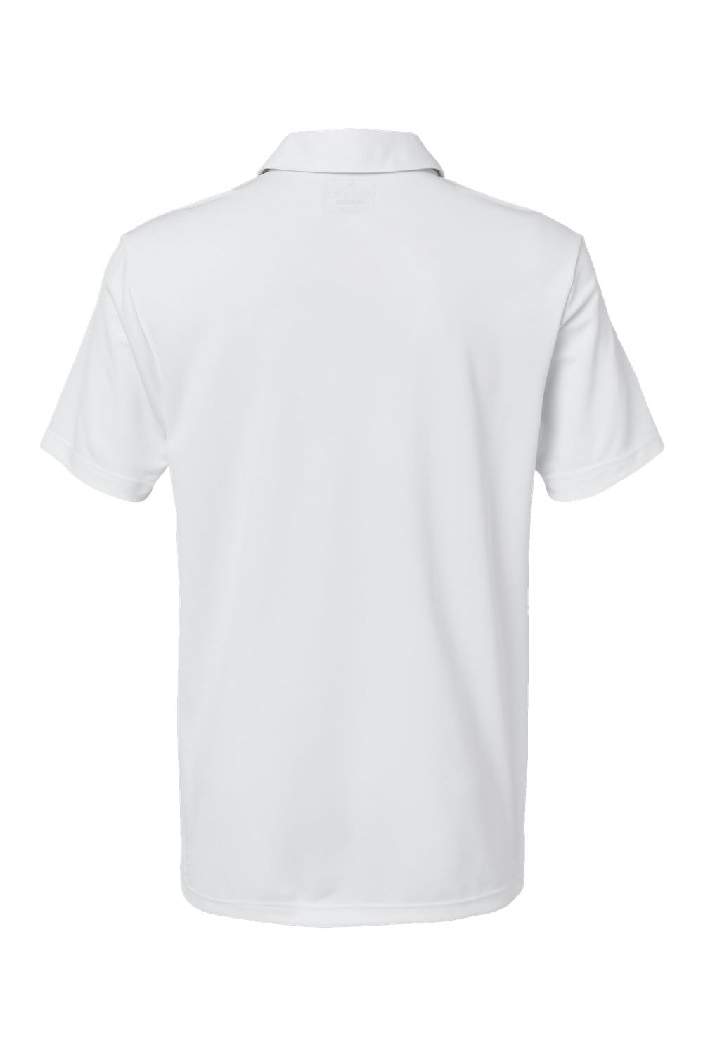 Adidas A585 Mens Camo Chest Print Short Sleeve Polo Shirt White Flat Back