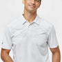 Adidas Mens Camo Chest Print Short Sleeve Polo Shirt - White - NEW
