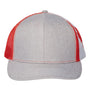 Kati Hats Mens Printed Mesh Snapback Trucker Hat - Heather Grey/Canada