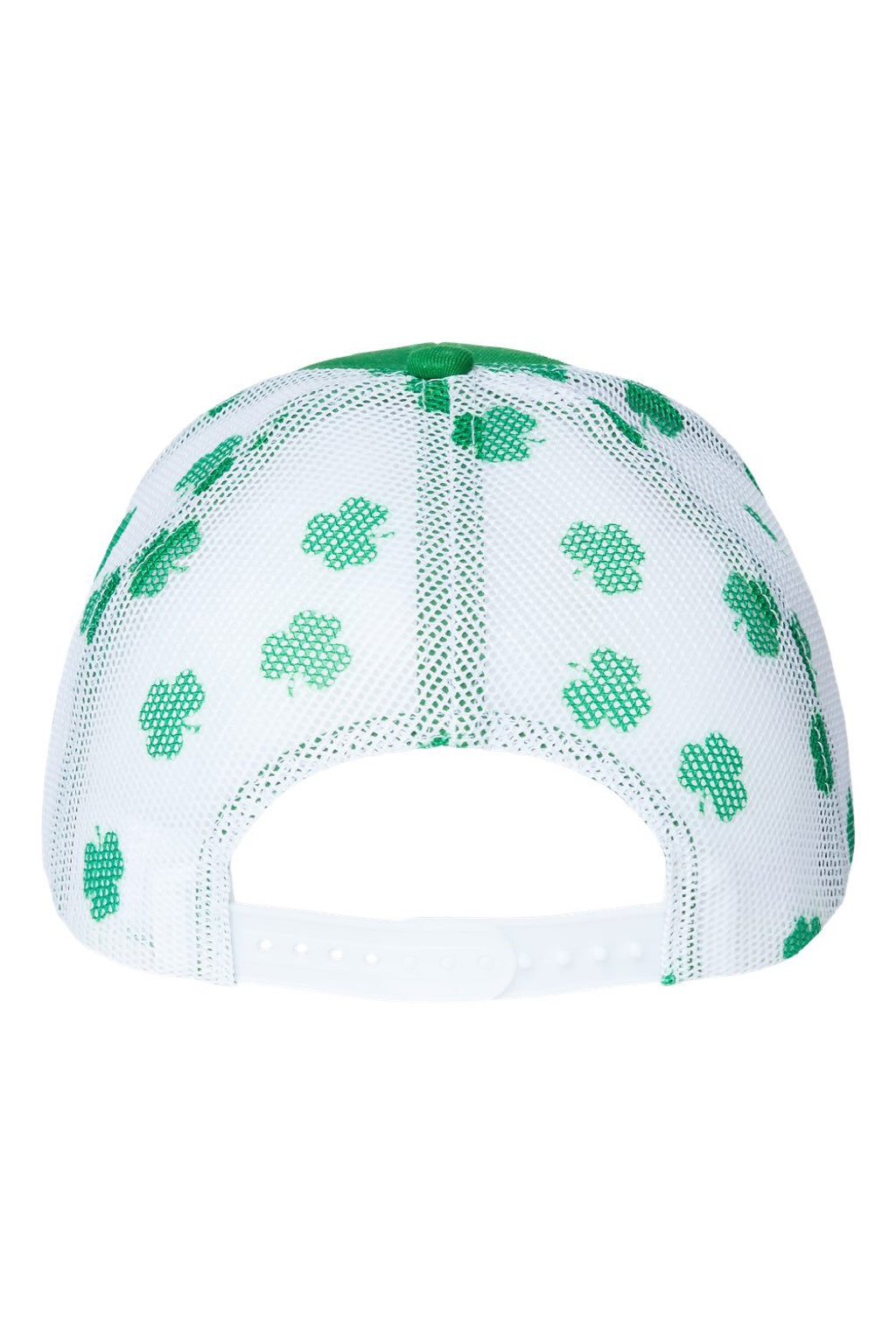 Kati Hats S700M Mens Printed Mesh Snapback Trucker Hat Kelly Green/White Flat Back