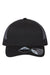 Atlantis Hats BRYCE Mens Sustainable Snapback Trucker Hat Black/Black Flat Front