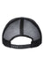 Atlantis Headwear BRYCE Mens Sustainable Snapback Trucker Hat Dark Grey/Black Flat Back