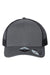 Atlantis Headwear BRYCE Mens Sustainable Snapback Trucker Hat Dark Grey/Black Flat Front
