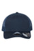 Atlantis Headwear BRYCE Mens Sustainable Snapback Trucker Hat Navy Blue/Navy Blue Flat Front