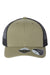 Atlantis Headwear BRYCE Mens Sustainable Snapback Trucker Hat Olive Green/Black Flat Front