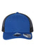 Atlantis Headwear BRYCE Mens Sustainable Snapback Trucker Hat Royal Blue/Black Flat Front