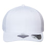 Atlantis Headwear Mens Sustainable Snapback Trucker Hat - White/White - NEW