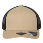 Atlantis Headwear Mens Sustainable Snapback Trucker Hat - Khaki/Black - NEW